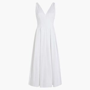 Hill House Jacqueline Dress - White Cotton Sateen Size Small